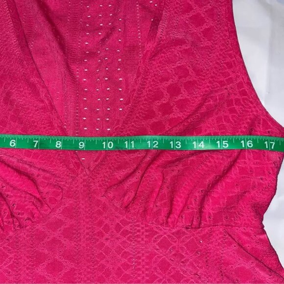 Pink BabyDoll Sleeveless Top, XL - Picture 7 of 9